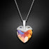Серебряный кулон "Купидон II (Blue AB)" с кристаллами Swarovski™